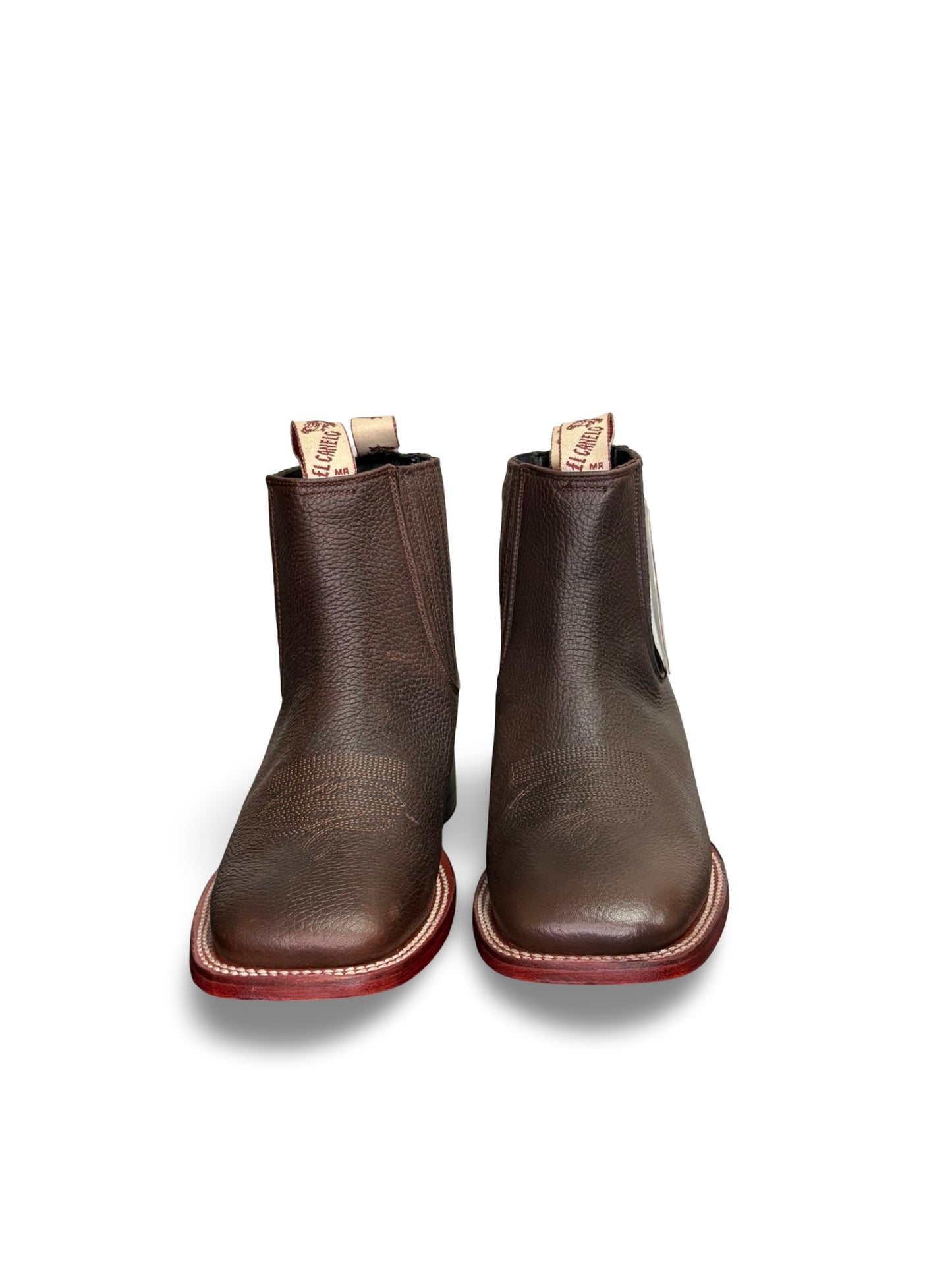Canelo Genuine Leather Brown Boots - Botin Canelo de Piel Cafe Suela Inherto