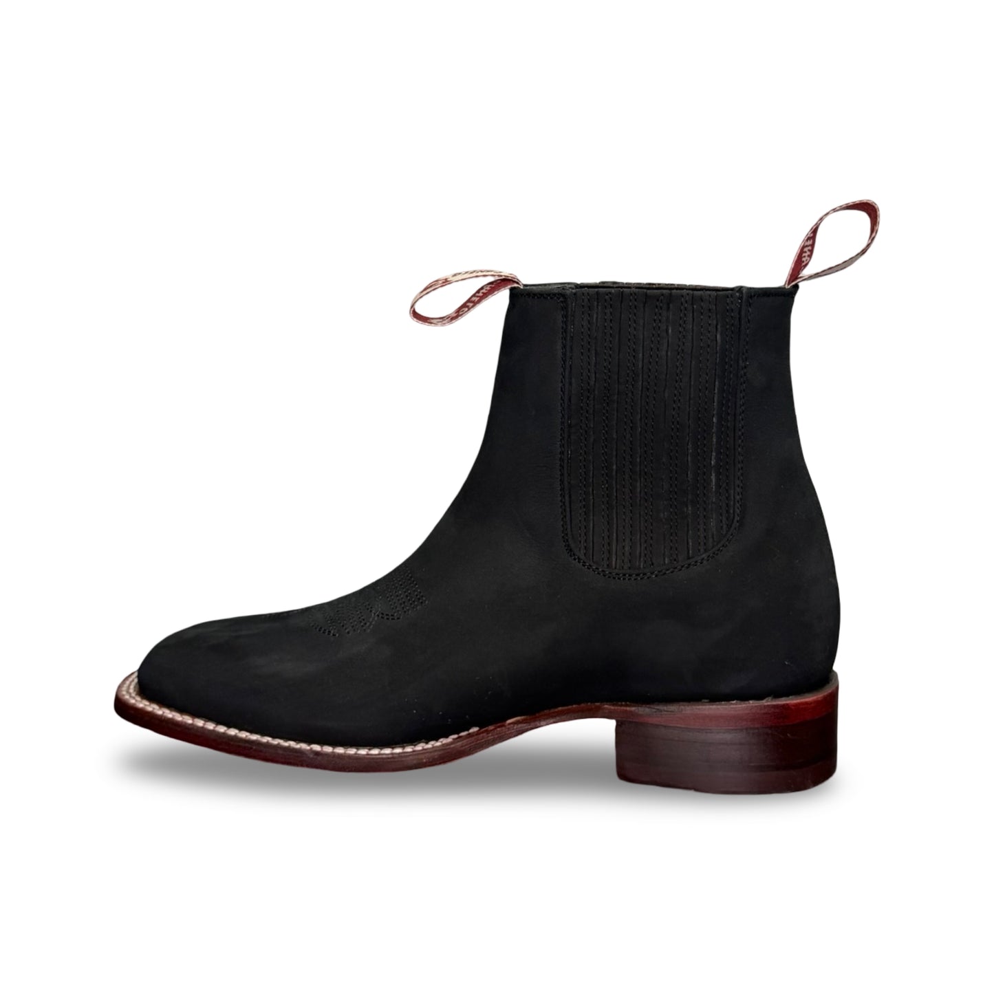 Canelo Genuine Leather Black Suede Leather Boots - Botin Canelo Negro Suela Inherto de Piel