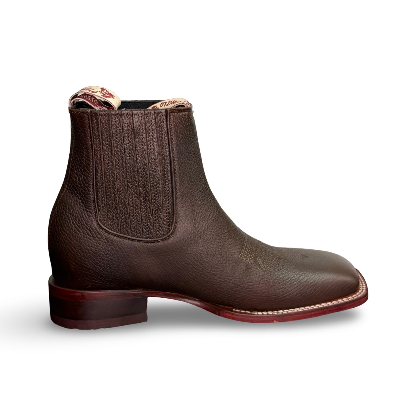 Canelo Genuine Leather Brown Boots - Botin Canelo de Piel Cafe Suela Inherto