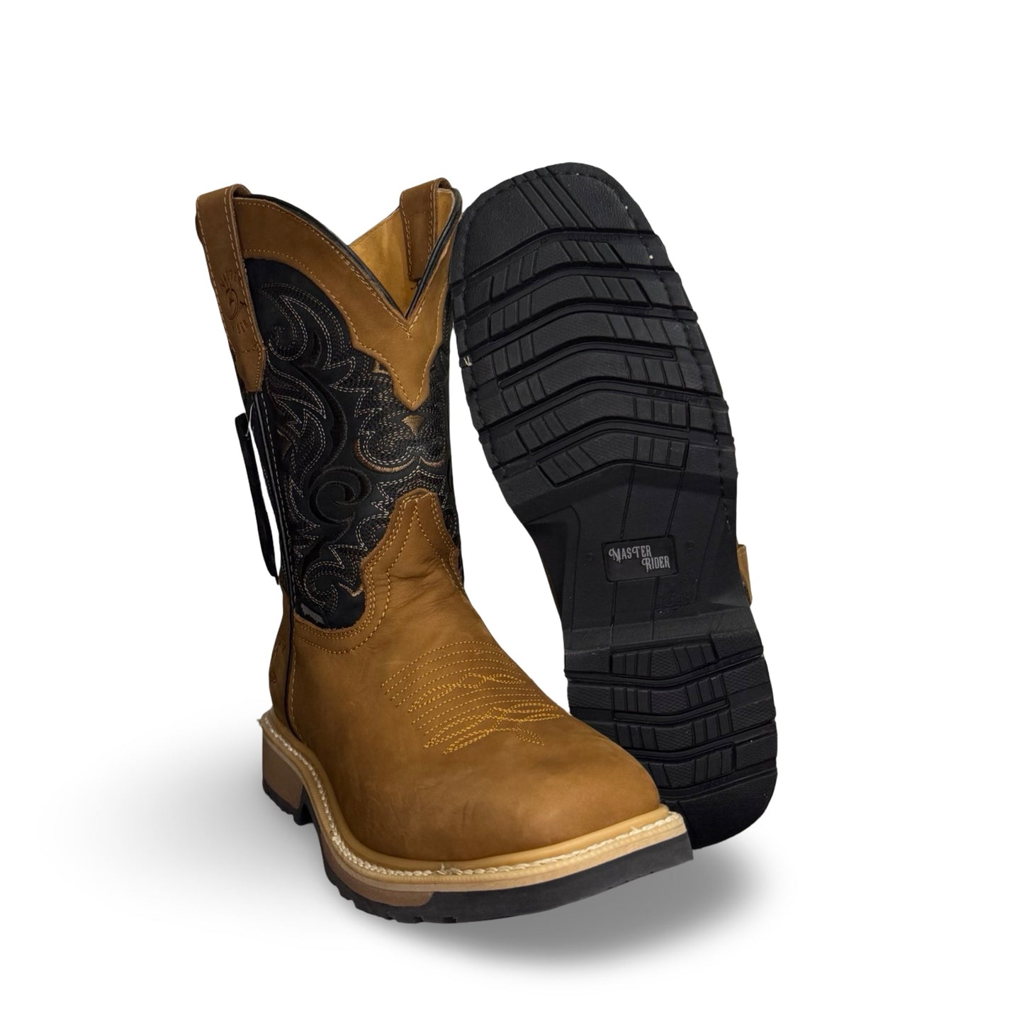 Master RIder - Brown Bordado Dual Density Work Boot