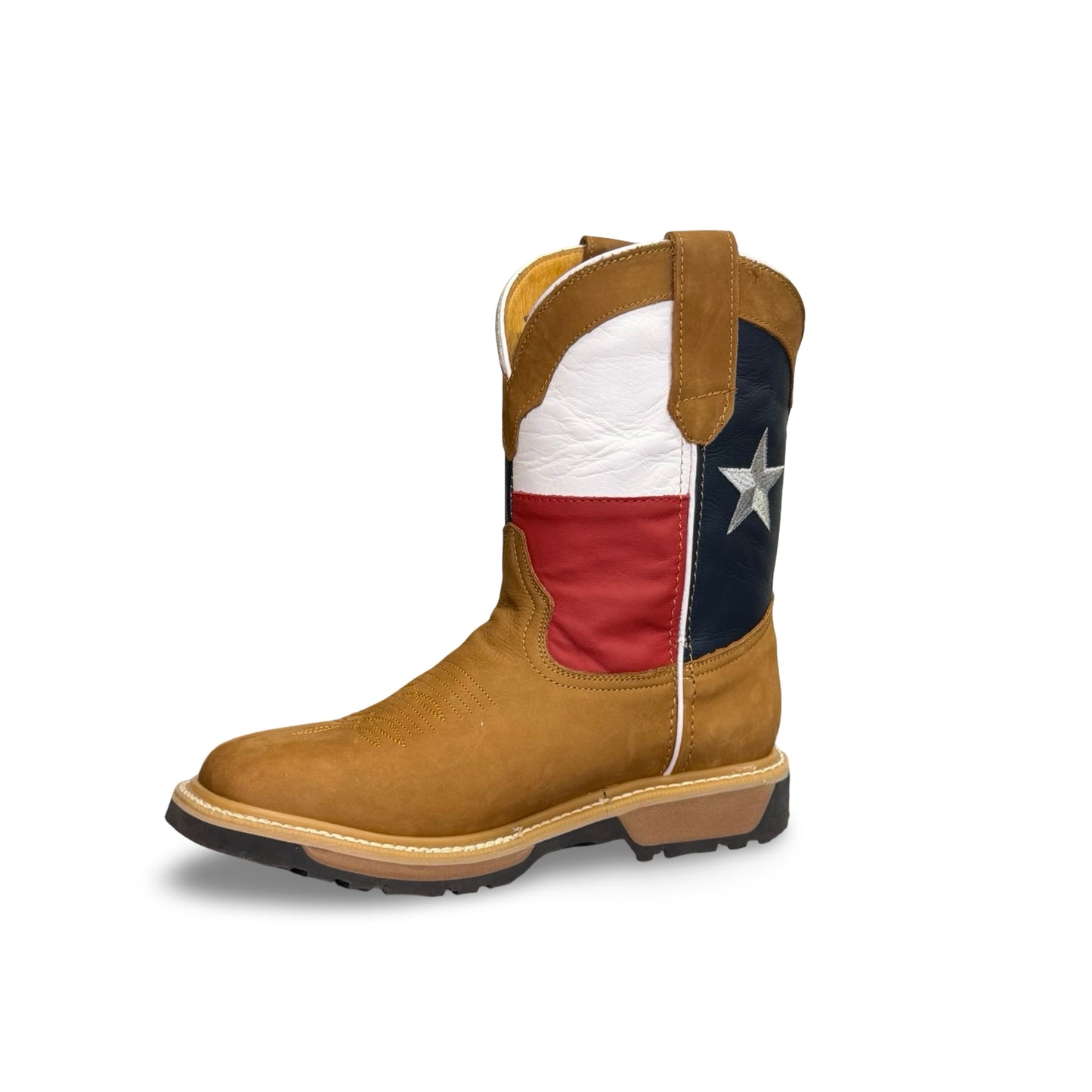 Master RIder - Texas Flag Light Brown Work Boots