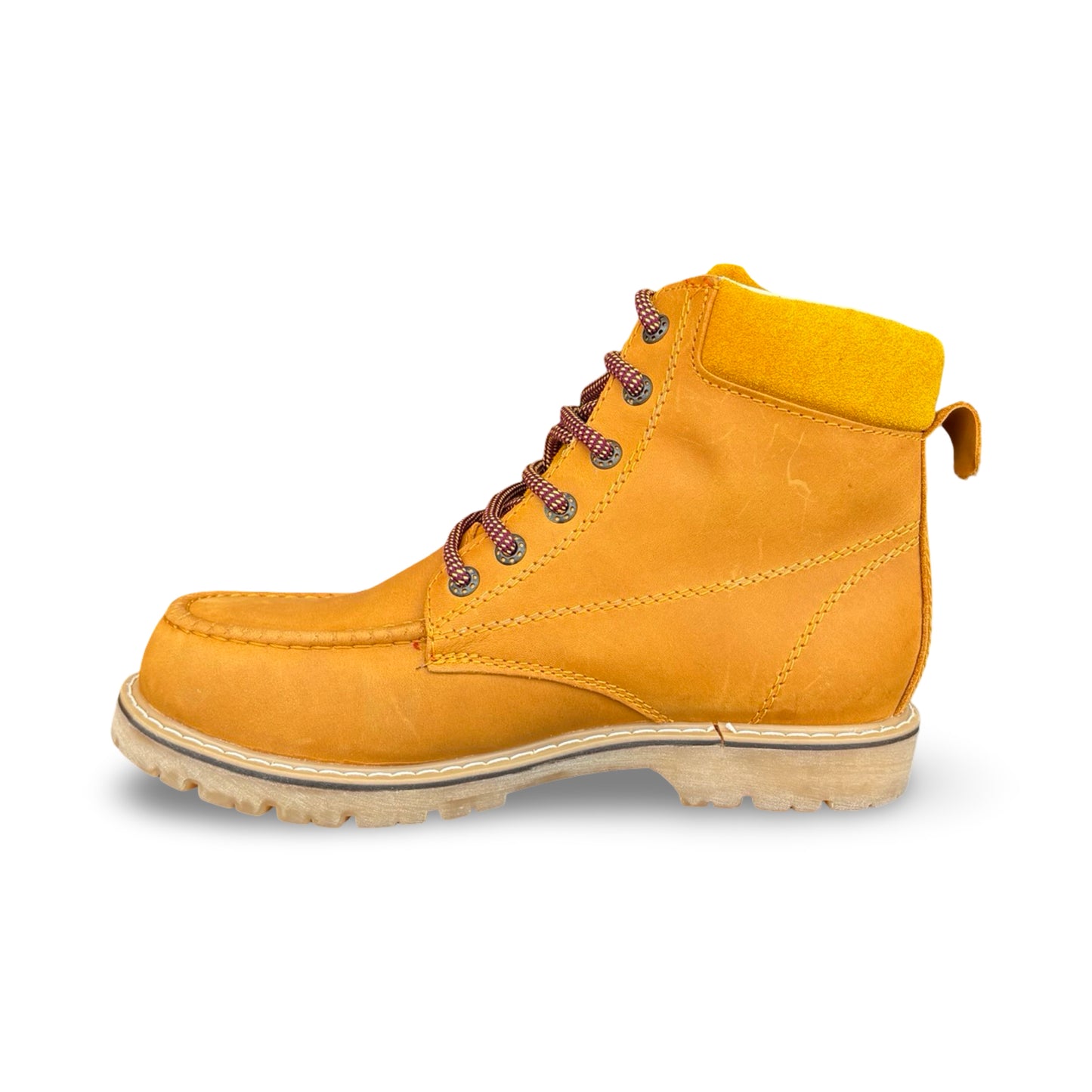 Master Rider - Zapato Para Trabajo de Piel / Oruega y Abujeta / Lace-up Leather Work Boots / Oruega Honey- Brown