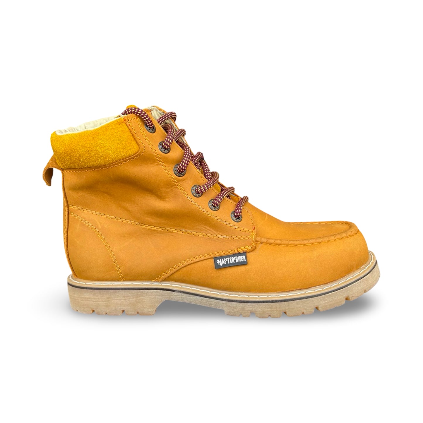 Master Rider - Zapato Para Trabajo de Piel / Oruega y Abujeta / Lace-up Leather Work Boots / Oruega Honey- Brown