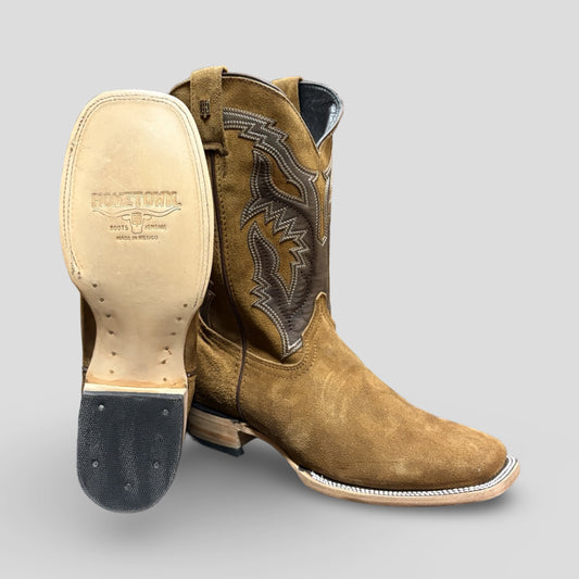 Western Brown/Tang Suede Men's Boots