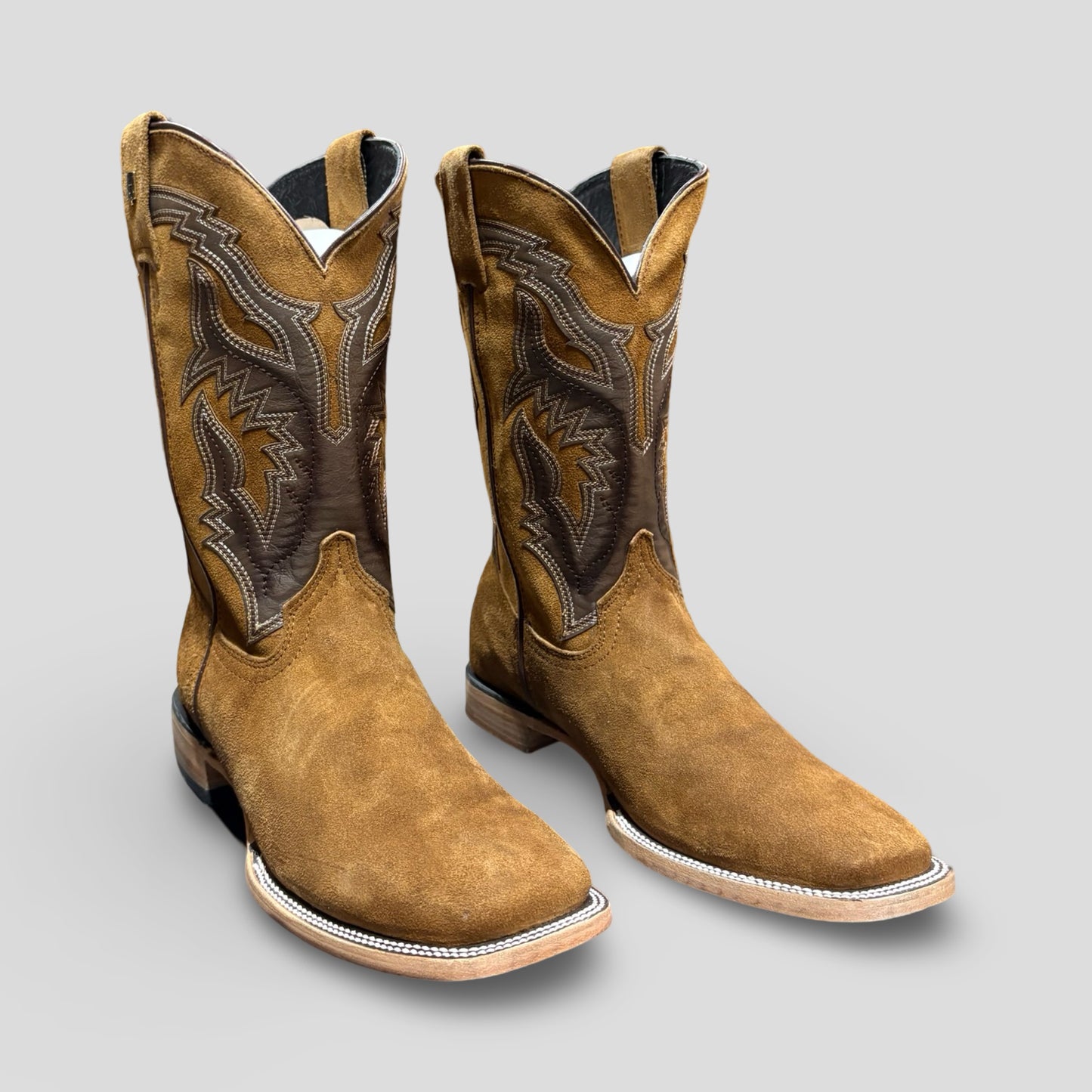 Western Brown/Tang Suede Men's Boots