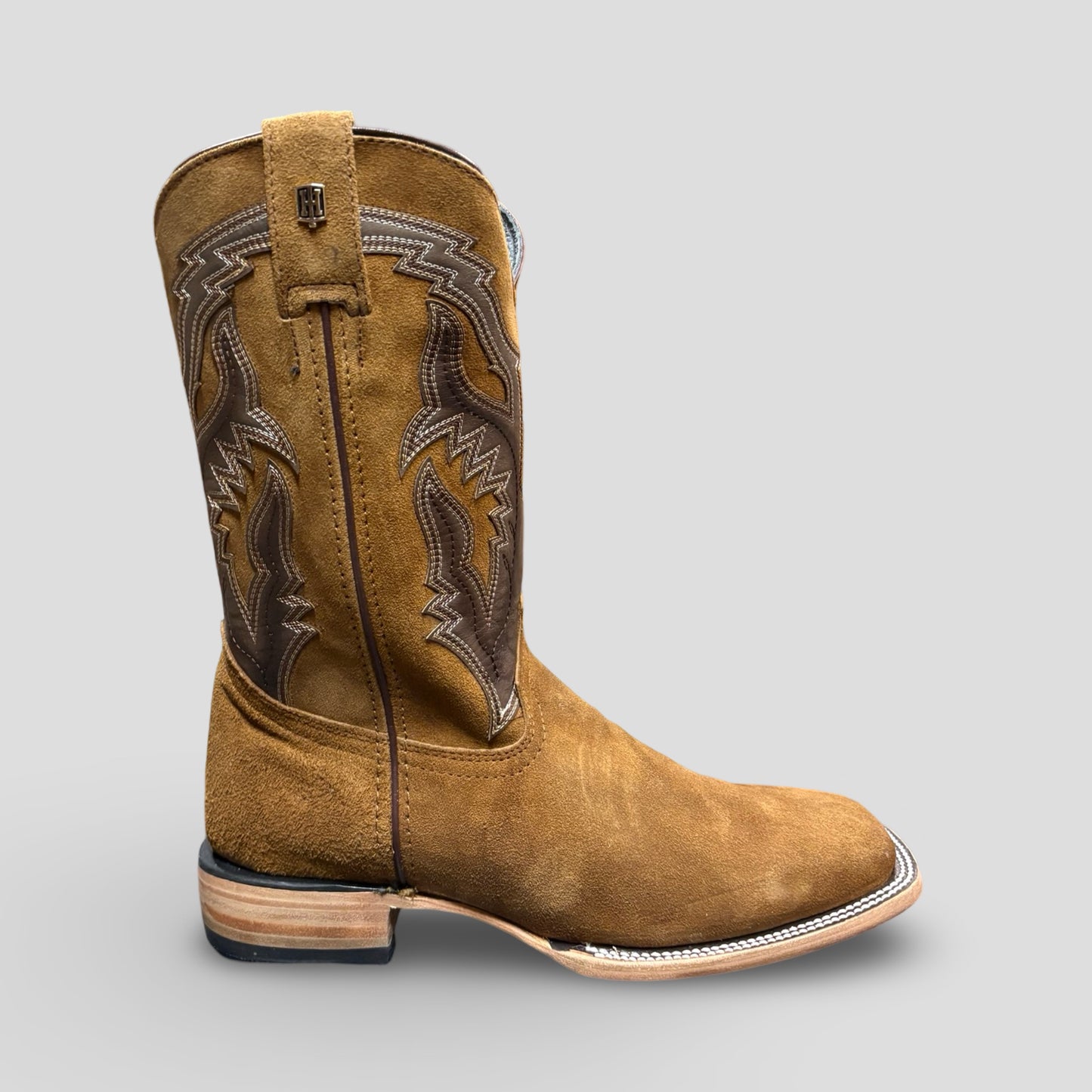 Western Brown/Tang Suede Men's Boots