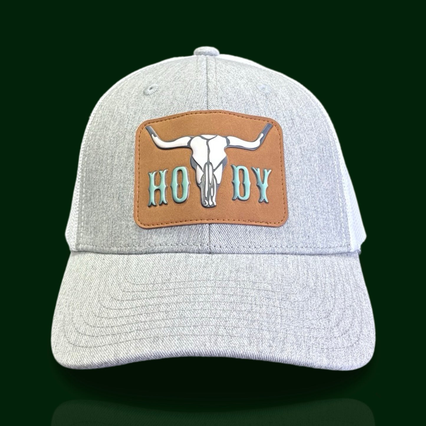 American West - “Howdy” Patch – Heather Gray & White Men's Hat/Cap